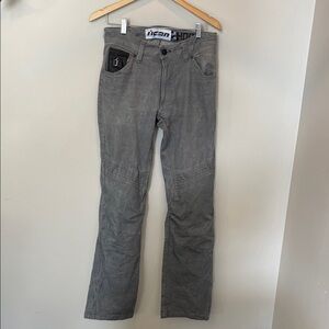 ICON Men's Gray Motorcycle Pants